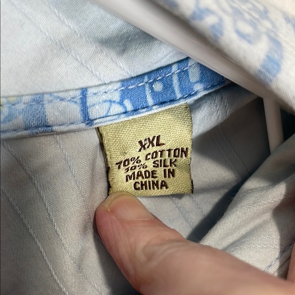 Tommy Bahama Light Blue Casual Button Down Shirt - Picture 3 of 9